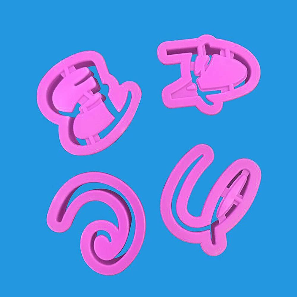 INSPEE 36pcs Alphabet Number Cookie Cutters Baking Tools