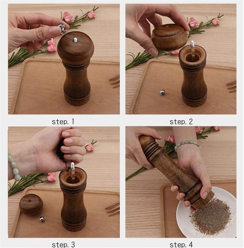 RANRANJJ Wood Salt and Pepper Mill Set - Pack of 2