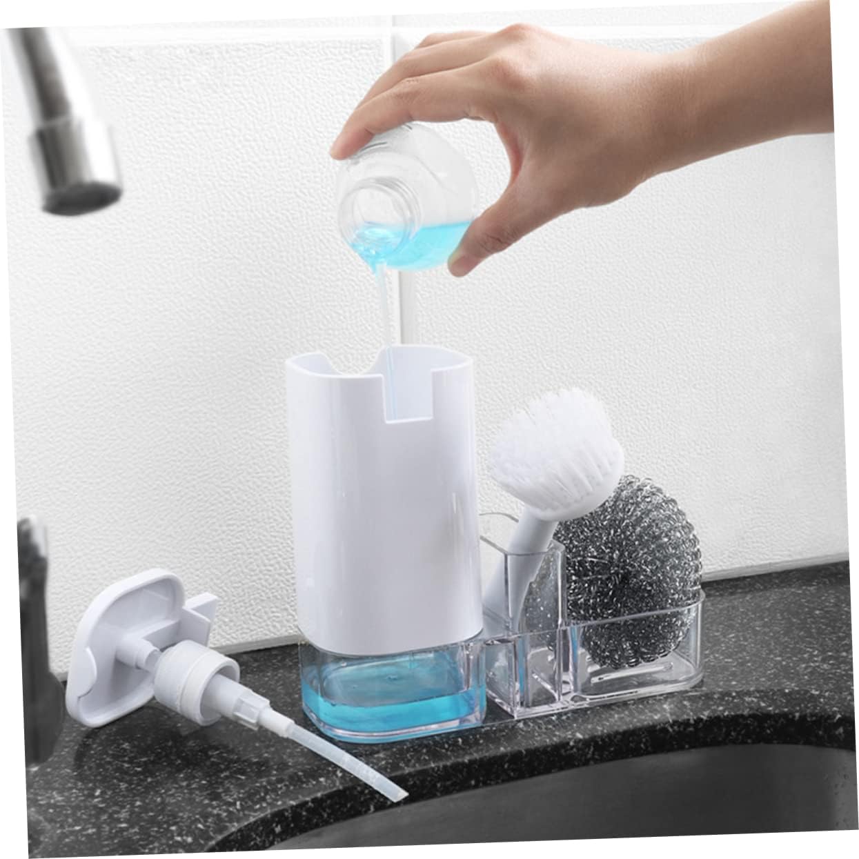 Anneome 4-in-1 Kitchen Cleaning Set with Holder