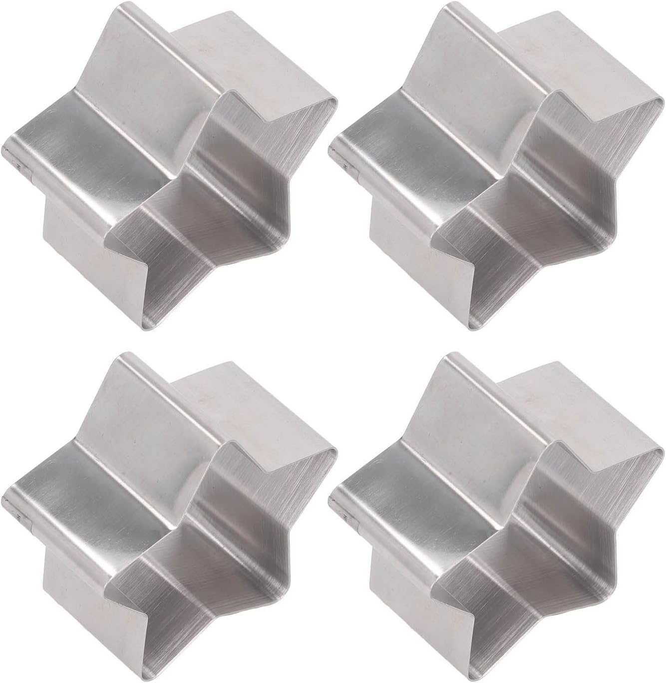 CEEKIES 4Pcs Star Shaped Cake Cutter Set with Lid