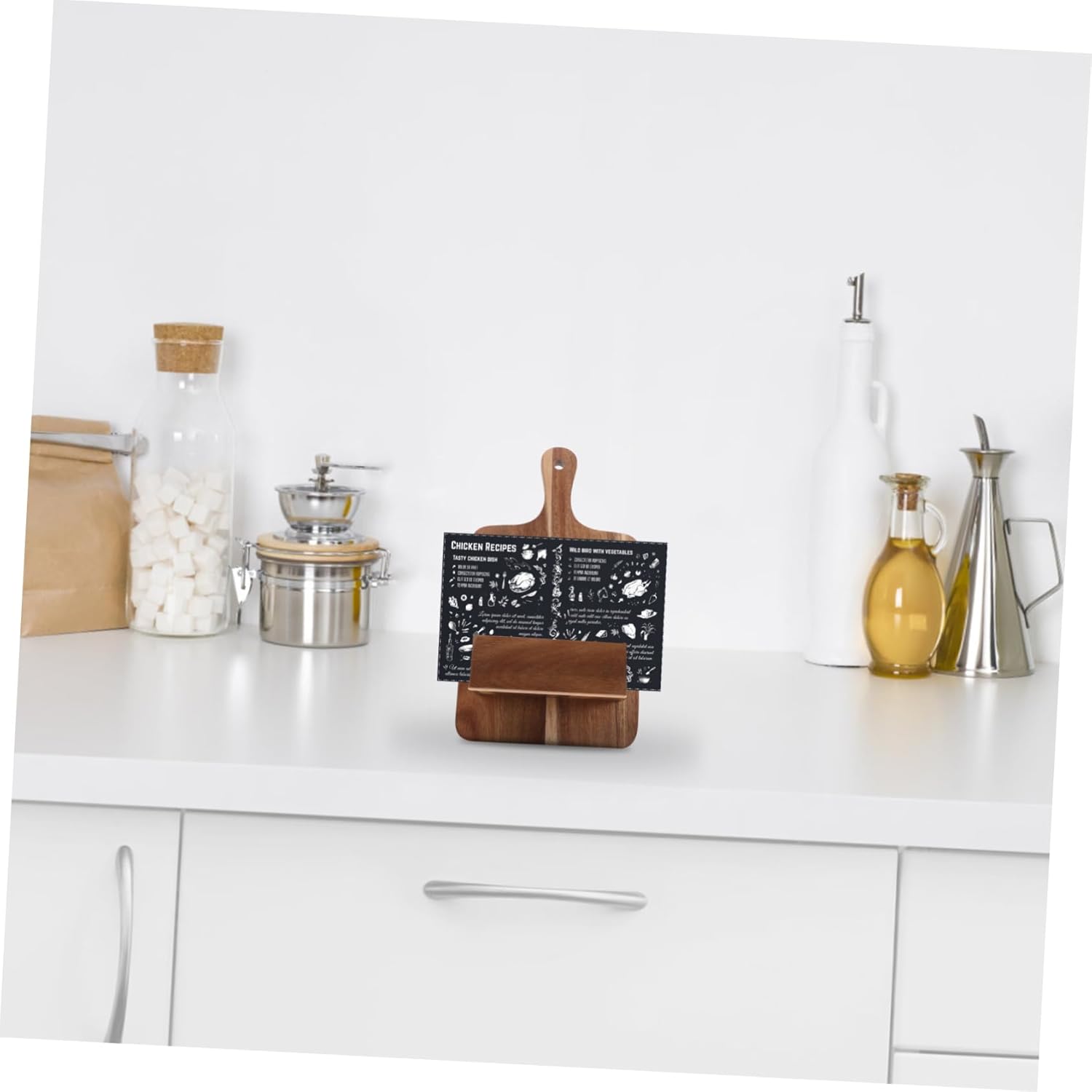 Wooden Recipe Stand for Kitchen Counter and Wall Mount