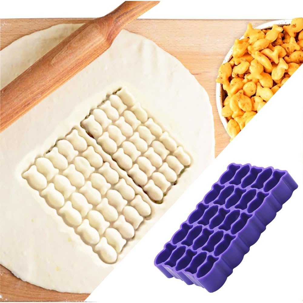 25 Cavity Goldfish Cookie Cutter - Purple