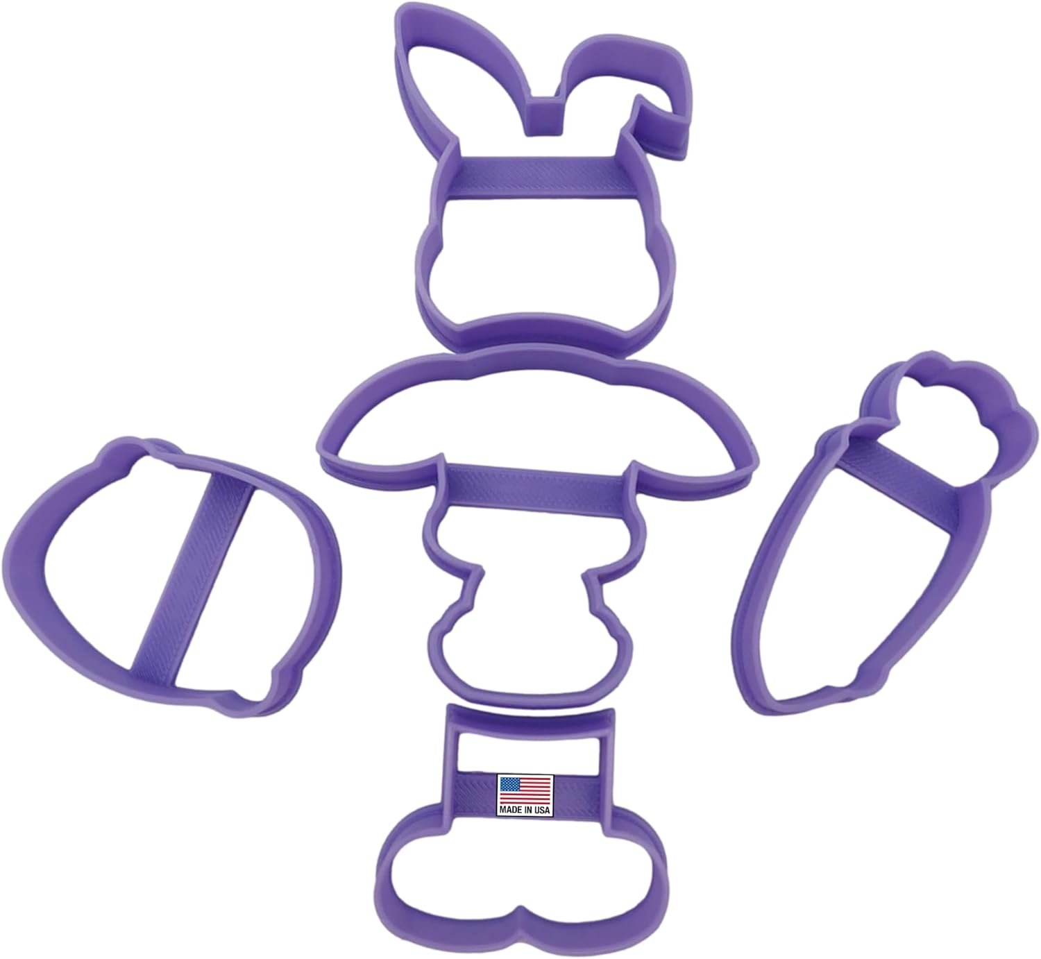 Hearts Treasure Easter Bunny Cookie Cutters 5 Pack