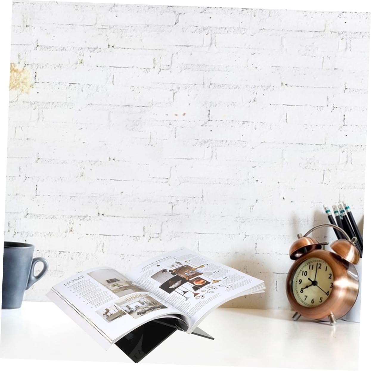 ULDIGI Practical Acrylic Book Stand for Kitchen and Classroom Use