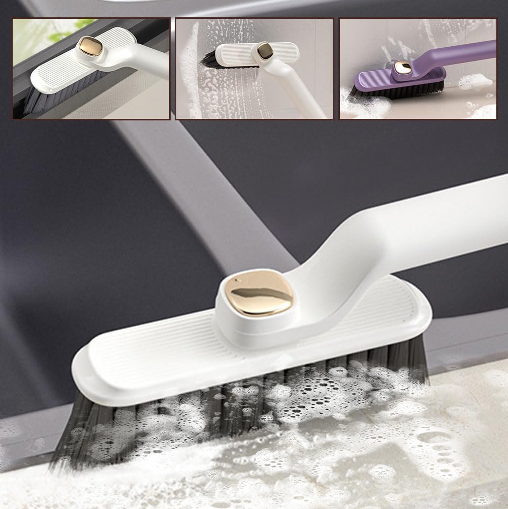 360 Rotating Crevice Cleaning Brush - Hard Bristle for Kitchen Bathroom