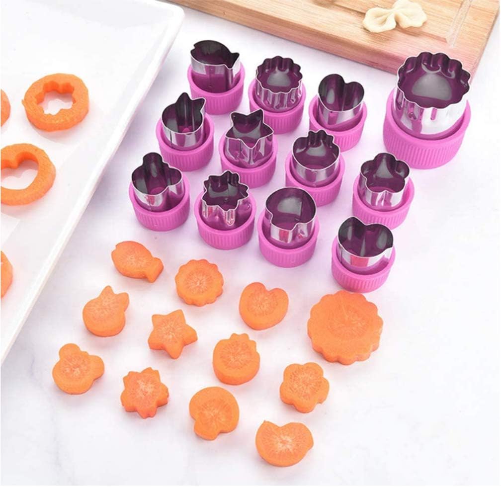 Hoshen 12-Piece PP Hand Guard Biscuit Knife Set - Purple