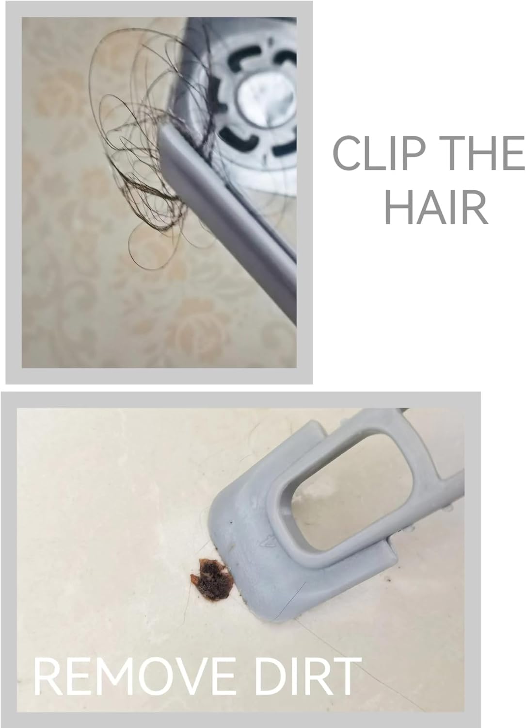 2Pcs Rotating Crevice Brush for Bathroom and Small Spaces