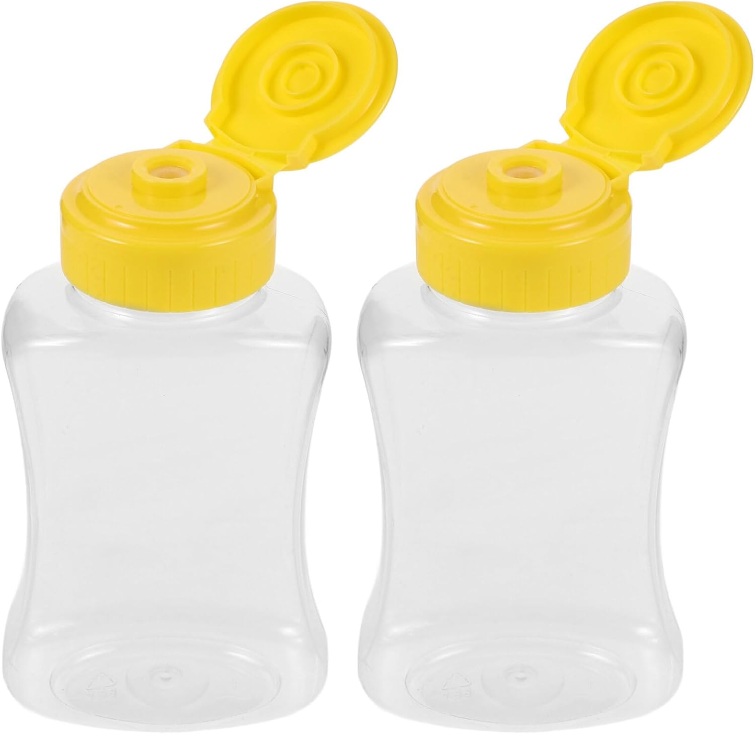 Veemoon 180ml Empty Plastic Honey Bottles with Flip Top Funnel