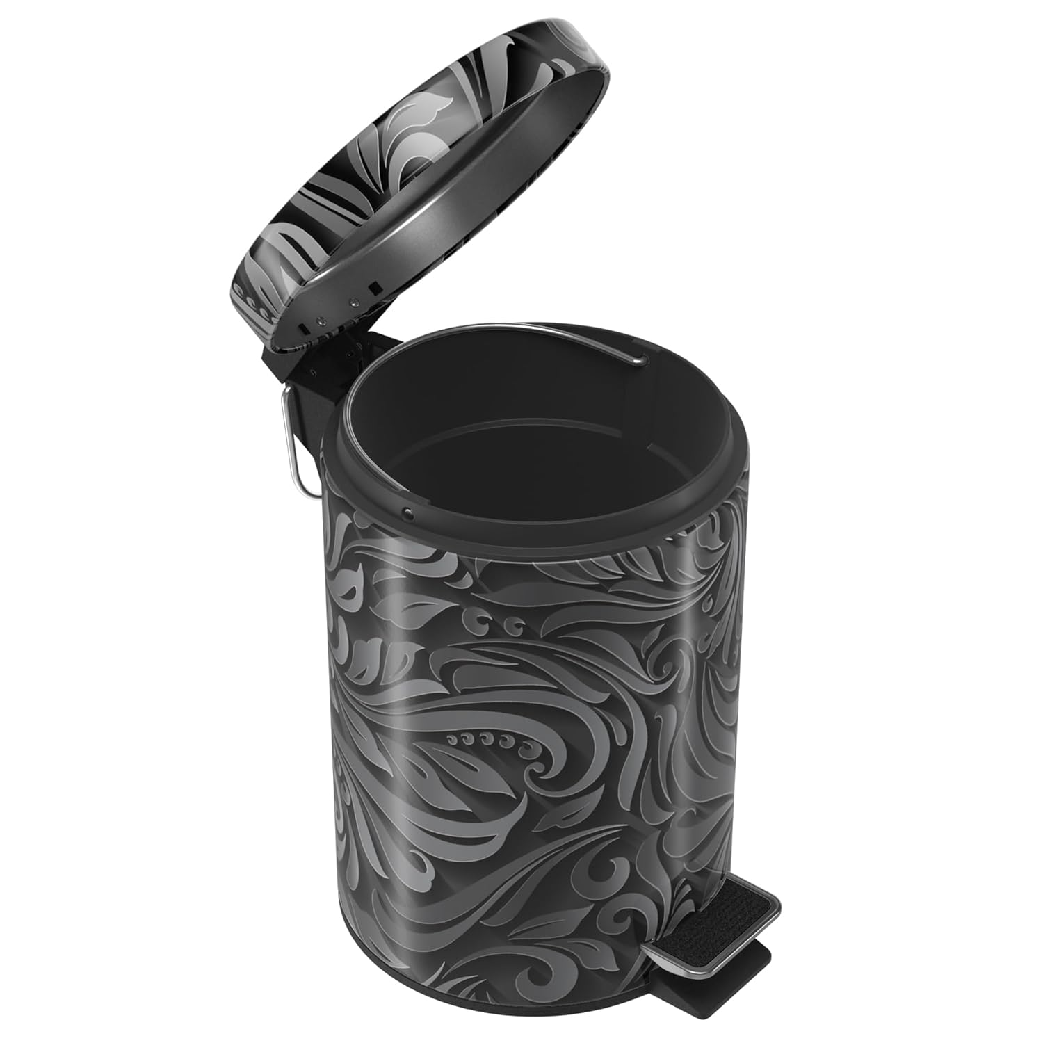Sanilo 3L Trash Can with Soft Close and Floral Design