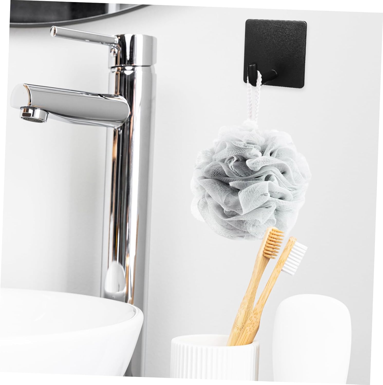 VALICLUD 4PCS Stainless Steel Wall Hooks for Towels Keys and More