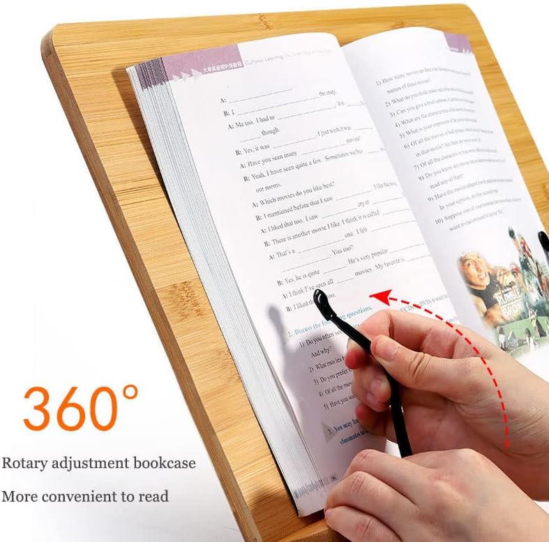 Adjustable Book Stand for Reading and Cooking 1