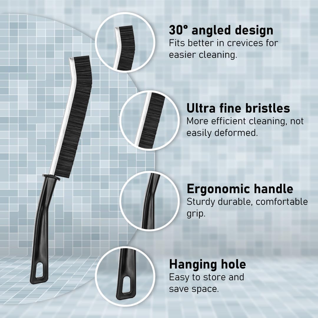 ZUZO 2 Pcs Hard Bristle Crevice Brush Set