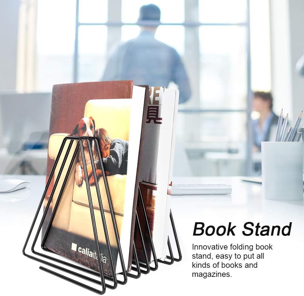 Gavigain Adjustable Bookend with Expandable Metal Stand