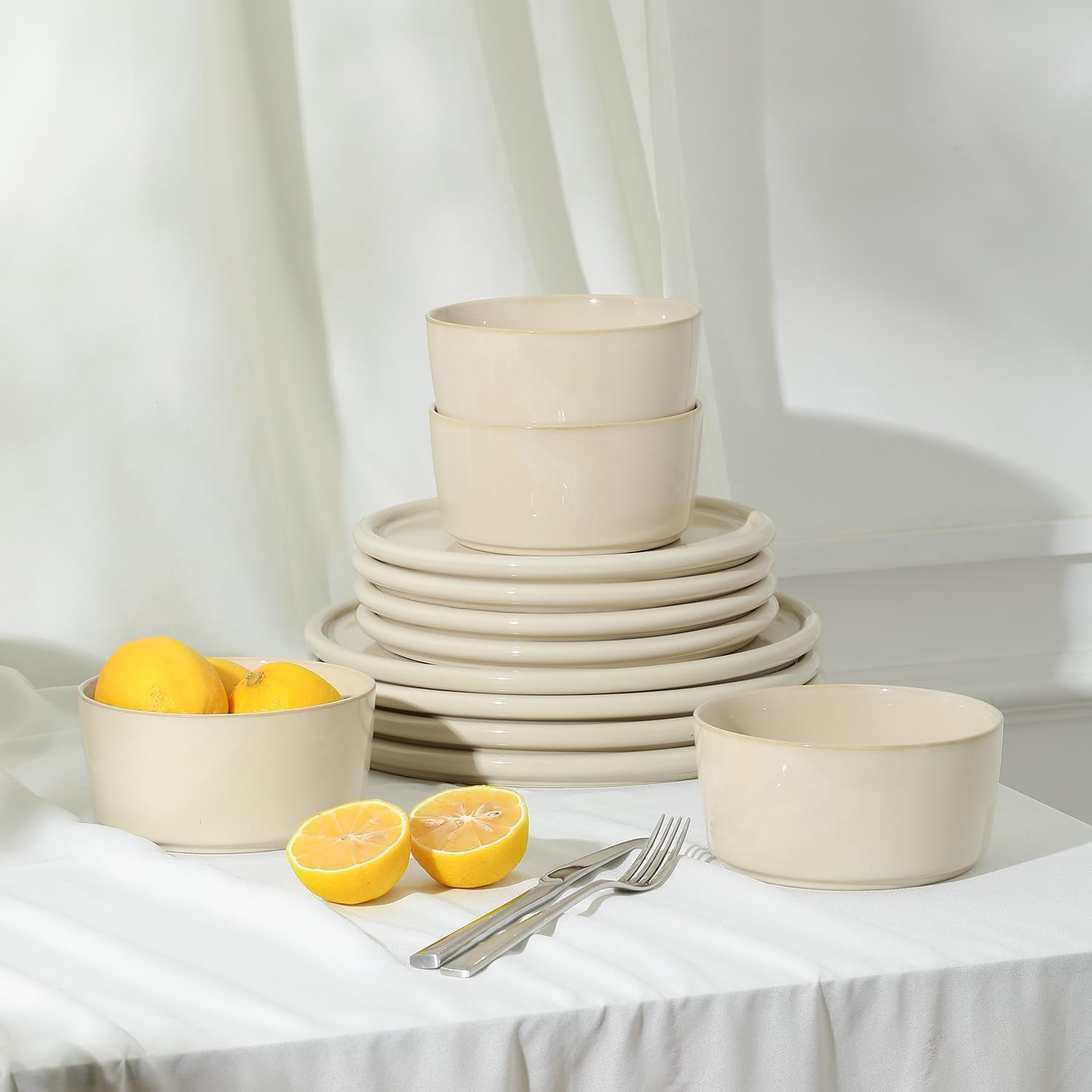 Stone Lain Eden 12-Piece Stoneware Dinnerware Set 1