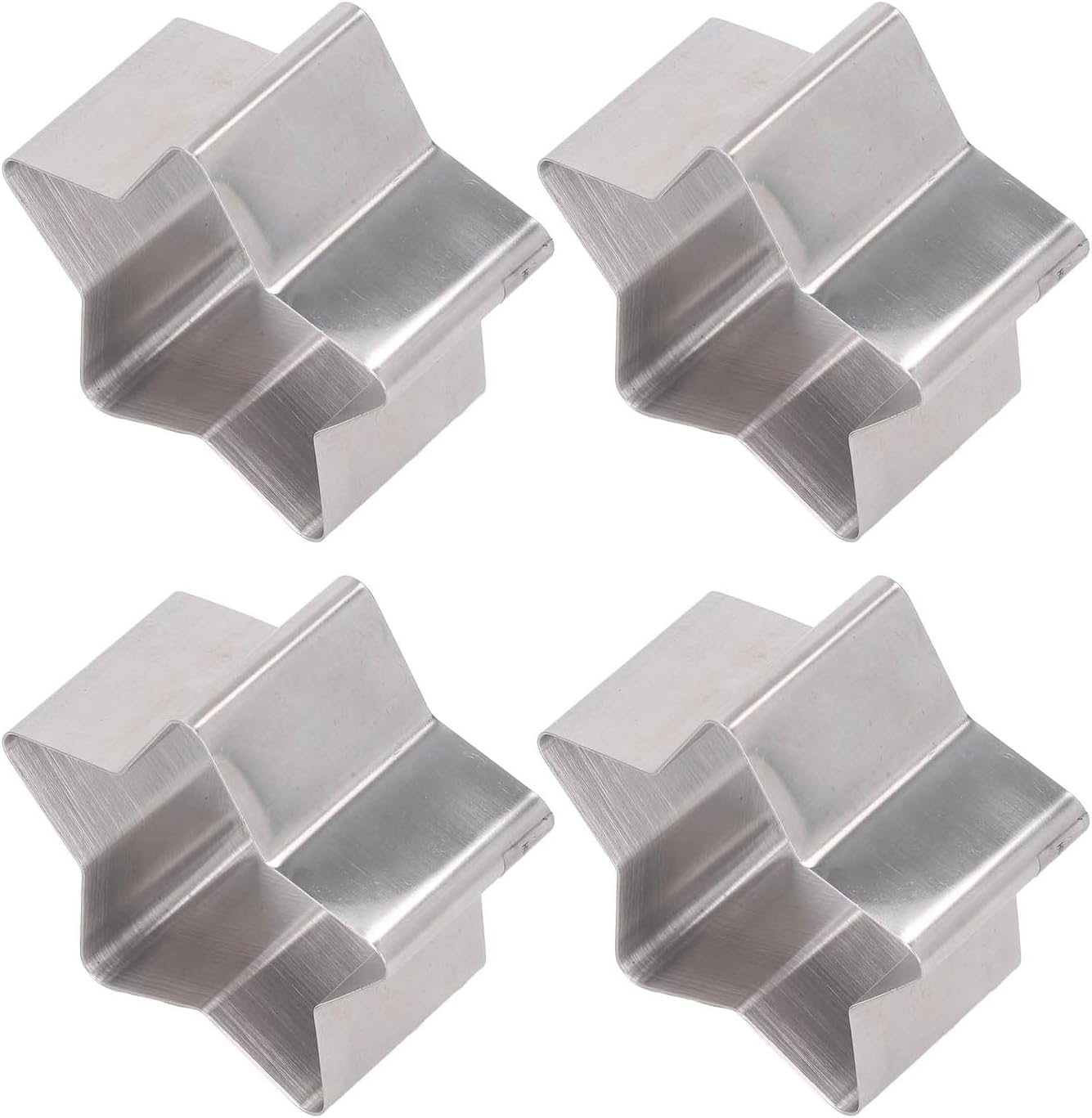 CEEKIES 4Pcs Star Shaped Cake Cutter Set with Lid