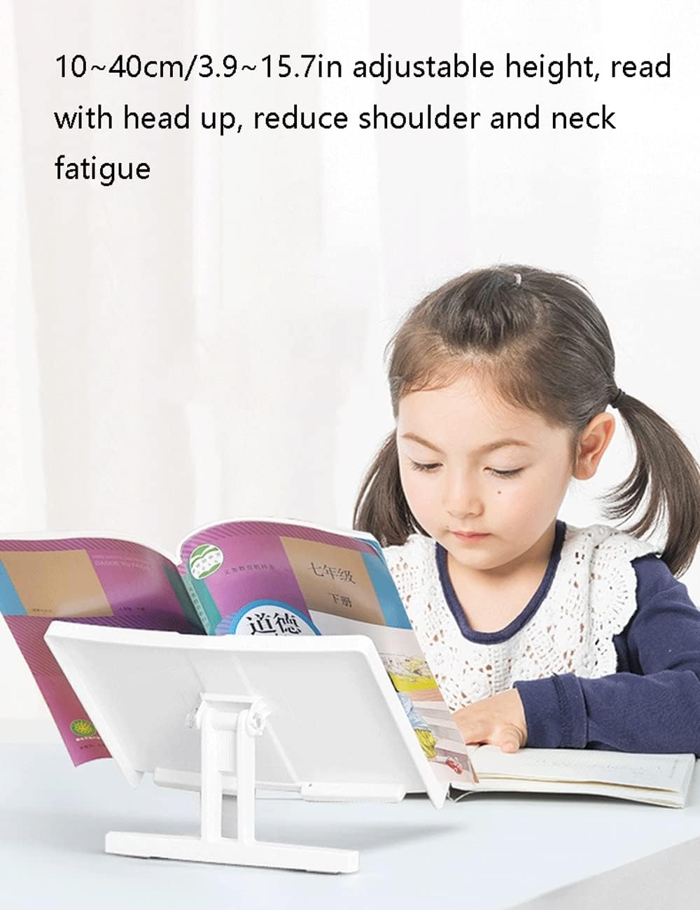 Unique Plastic Hands-Free Book Holder for Kitchen
