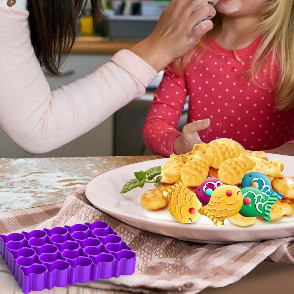 25 Cavity Fish Biscuit Cutter for Baking