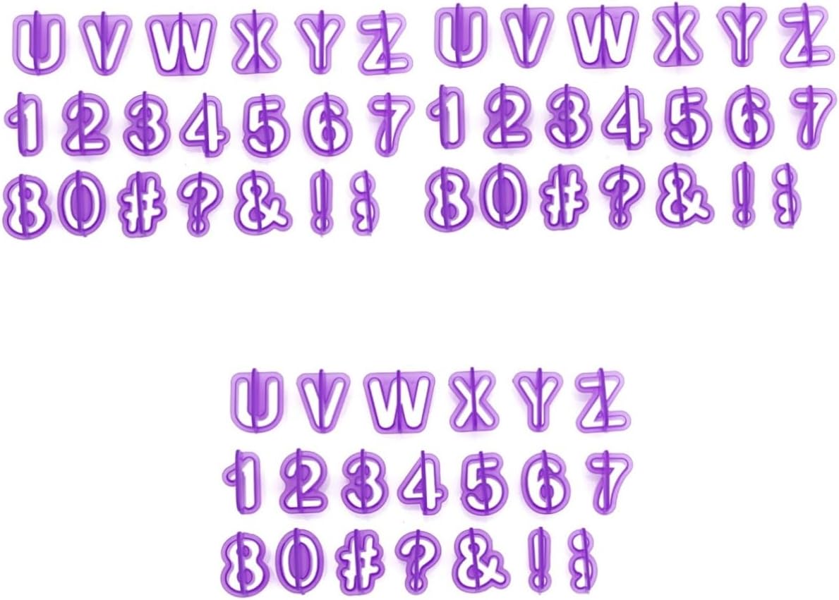 MAGICLULU 120 Pcs DIY Alphabet Cookie Cutters Set