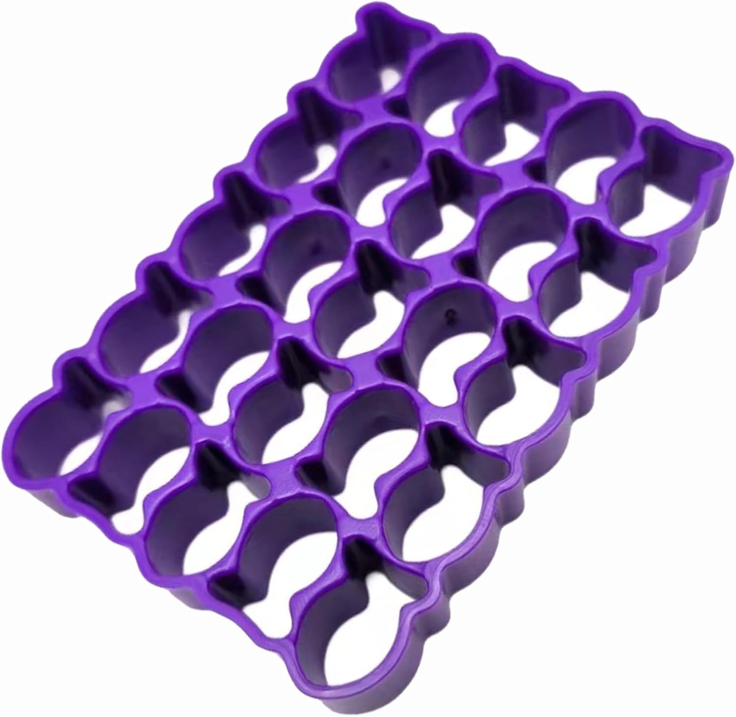 25-Cavity Gold Fish Cookie Cutter for Baking - Purple
