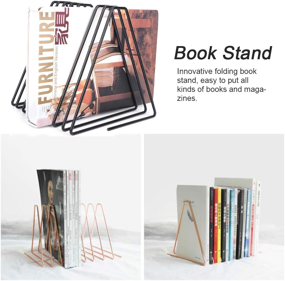 Gavigain Adjustable Bookend with Expandable Metal Stand