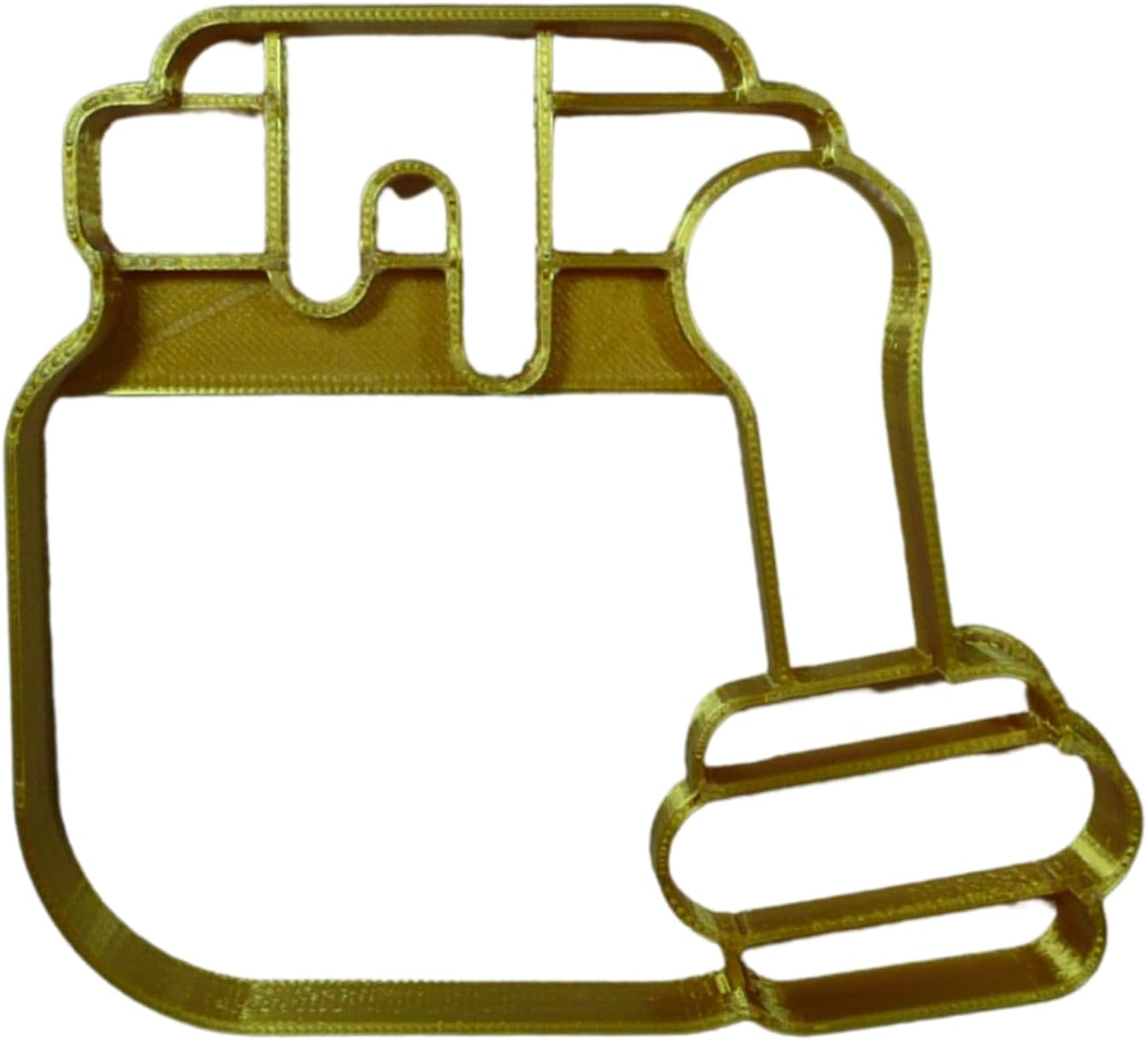 Honey Jar Cookie Cutter with Dipper - USA Made