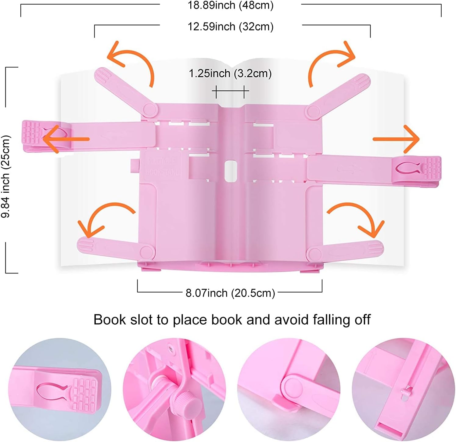 Adjustable Cookbook Stand for Reading and Cooking