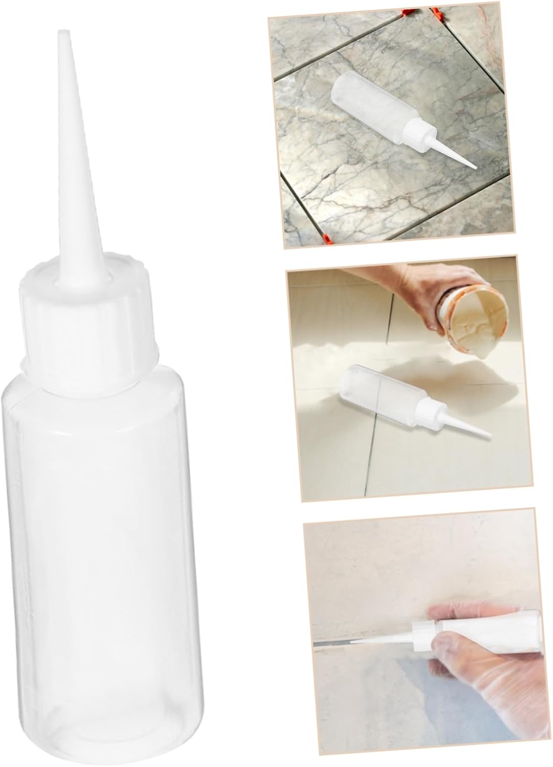Kichvoe 4pcs Condiment Squeeze Bottles with Moveable Lids