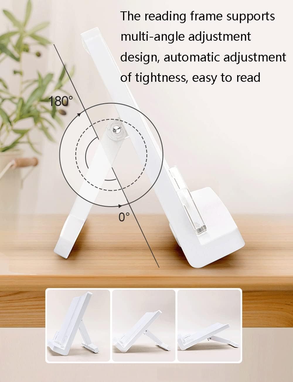 Unique Plastic Hands-Free Book Holder for Kitchen