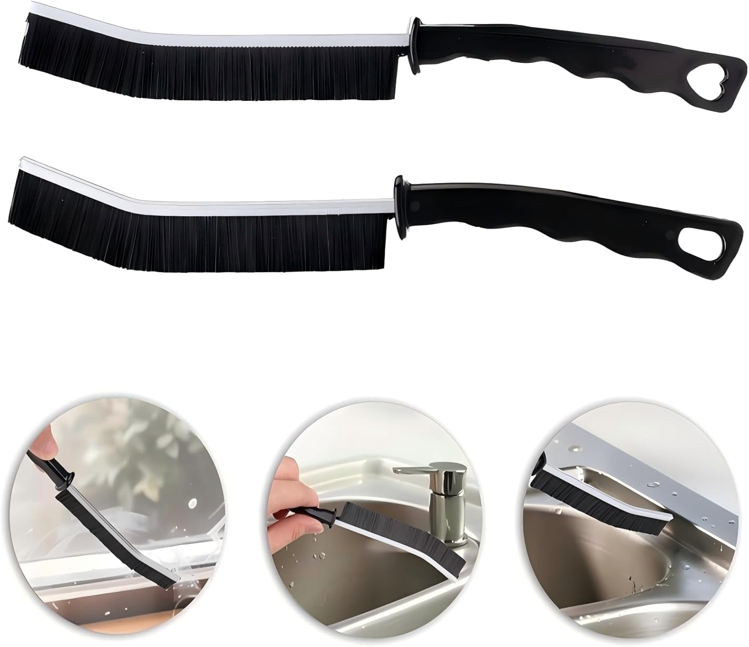 POPGIO 3 Pcs Crevice Bendable Cleaning Brushes