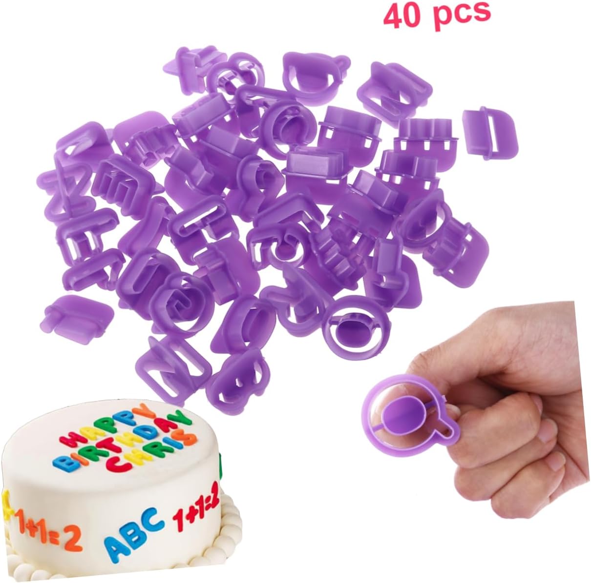 MAGICLULU 120 Pcs DIY Alphabet Cookie Cutters Set