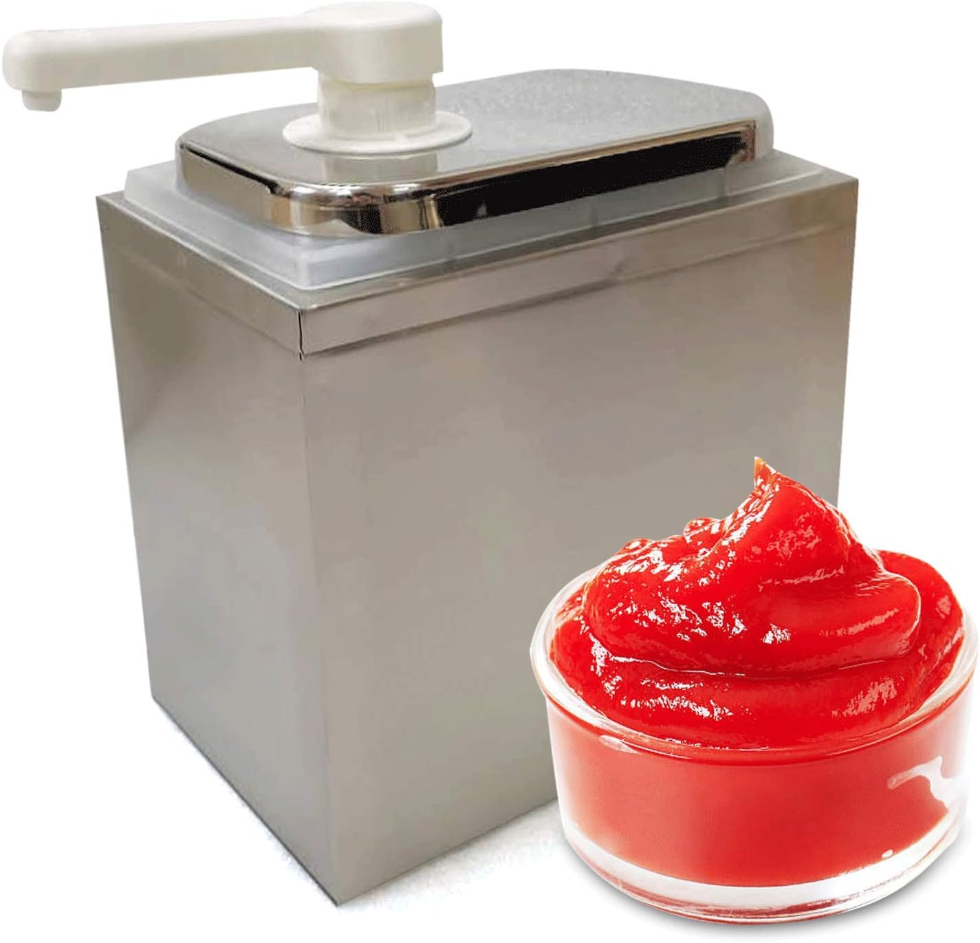 DNYSYSJ 1QT Stainless Steel Sauce Dispenser Pump