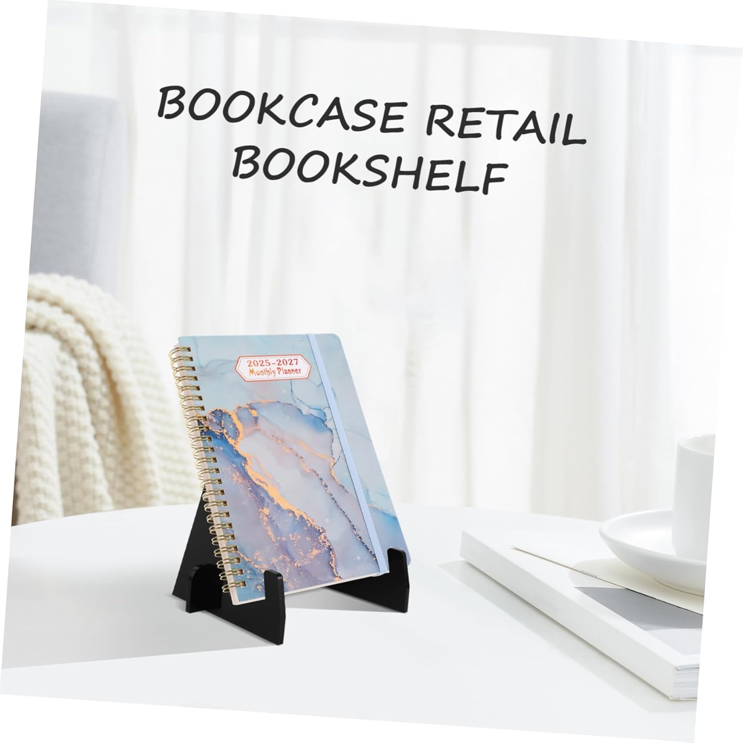 SEWACC Acrylic Foldable Cookbook Display Stand