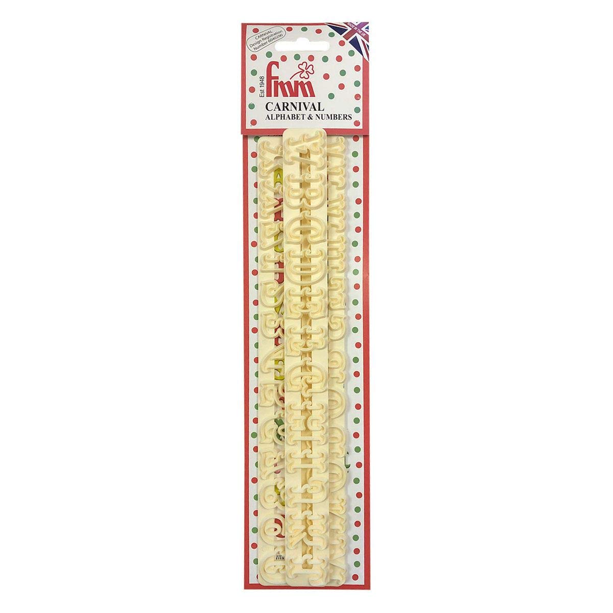 FMM Carnival Font Cookie Cutters Set