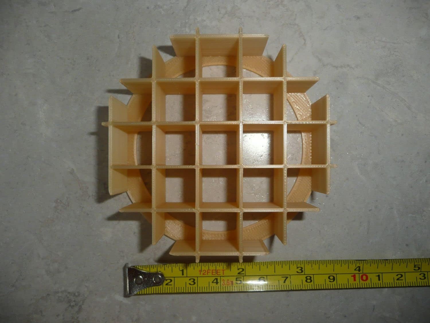 YNGLLC WAFFLE DESIGN CONCHA CUTTER 3 12 DIAMETER