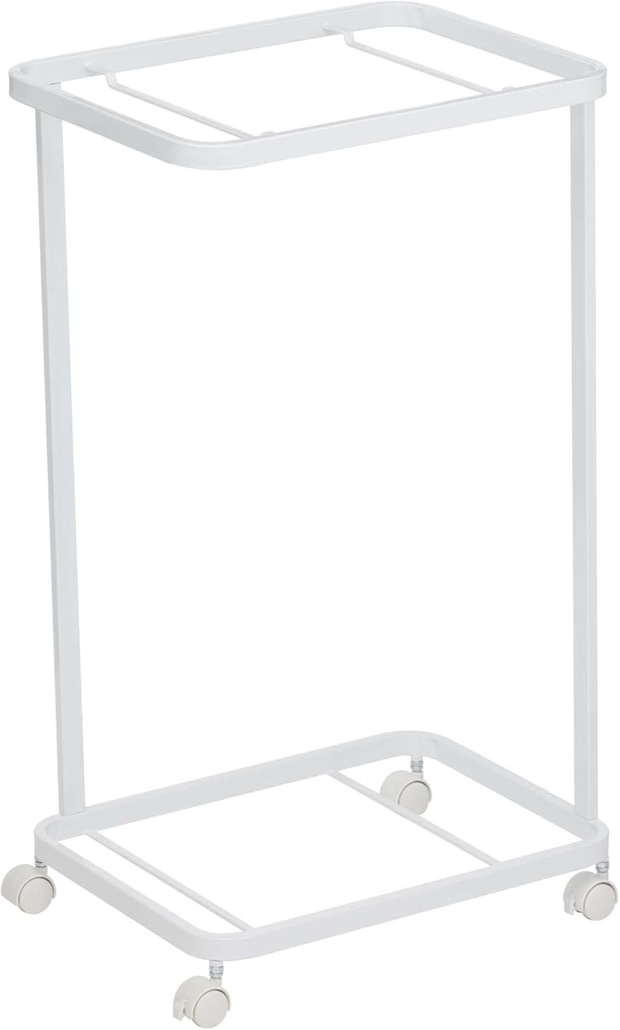 Yamazaki Home Steel Cart for Tower Laundry Basket Wagon White