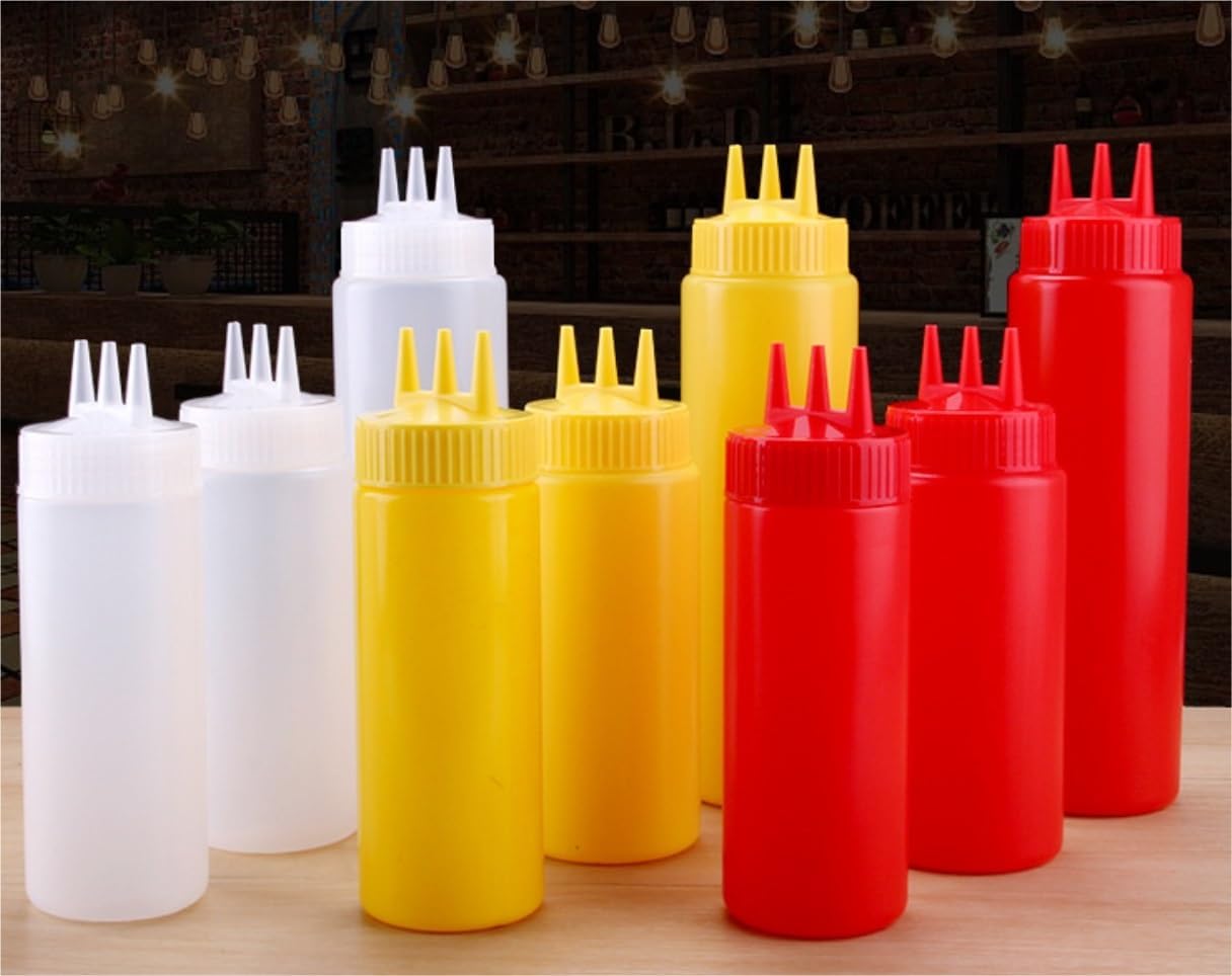 KLEYE Yellow 450ml Condiment Squeeze Bottle