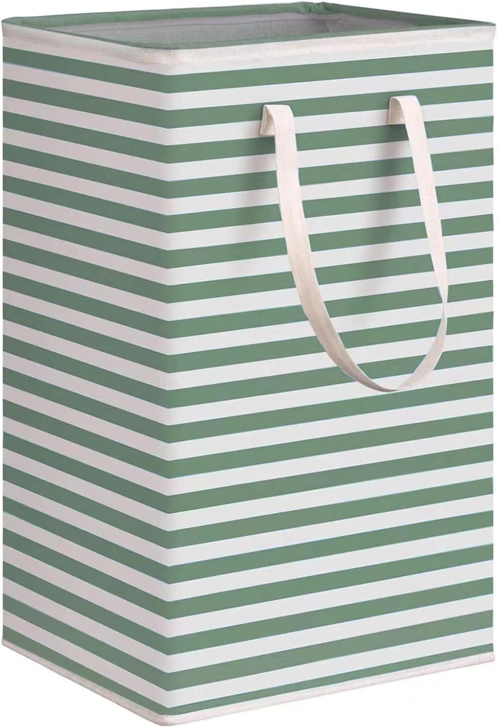 Foldable Laundry Basket with 75L Capacity Waterproof Lightweight and Portable Green