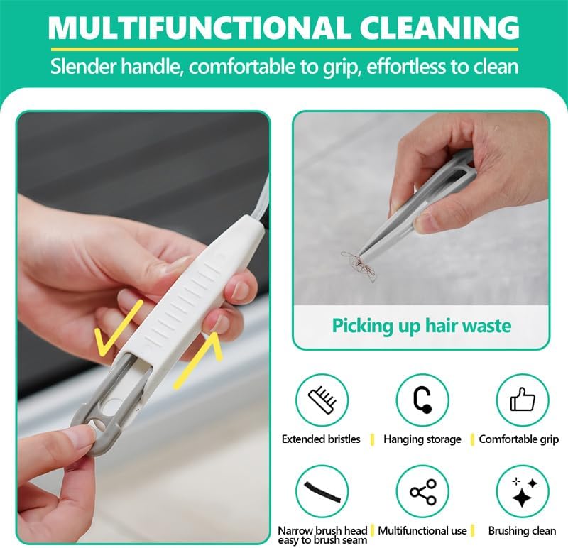 2 Pieces Gap Cleaning Brush with Tweezers