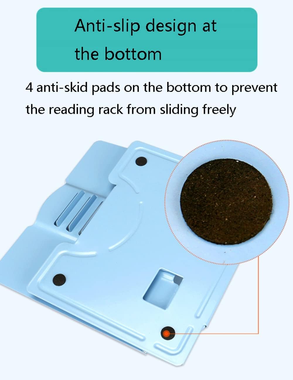 Creative Modern Metal Foldable Book Stand Adjustable and Portable