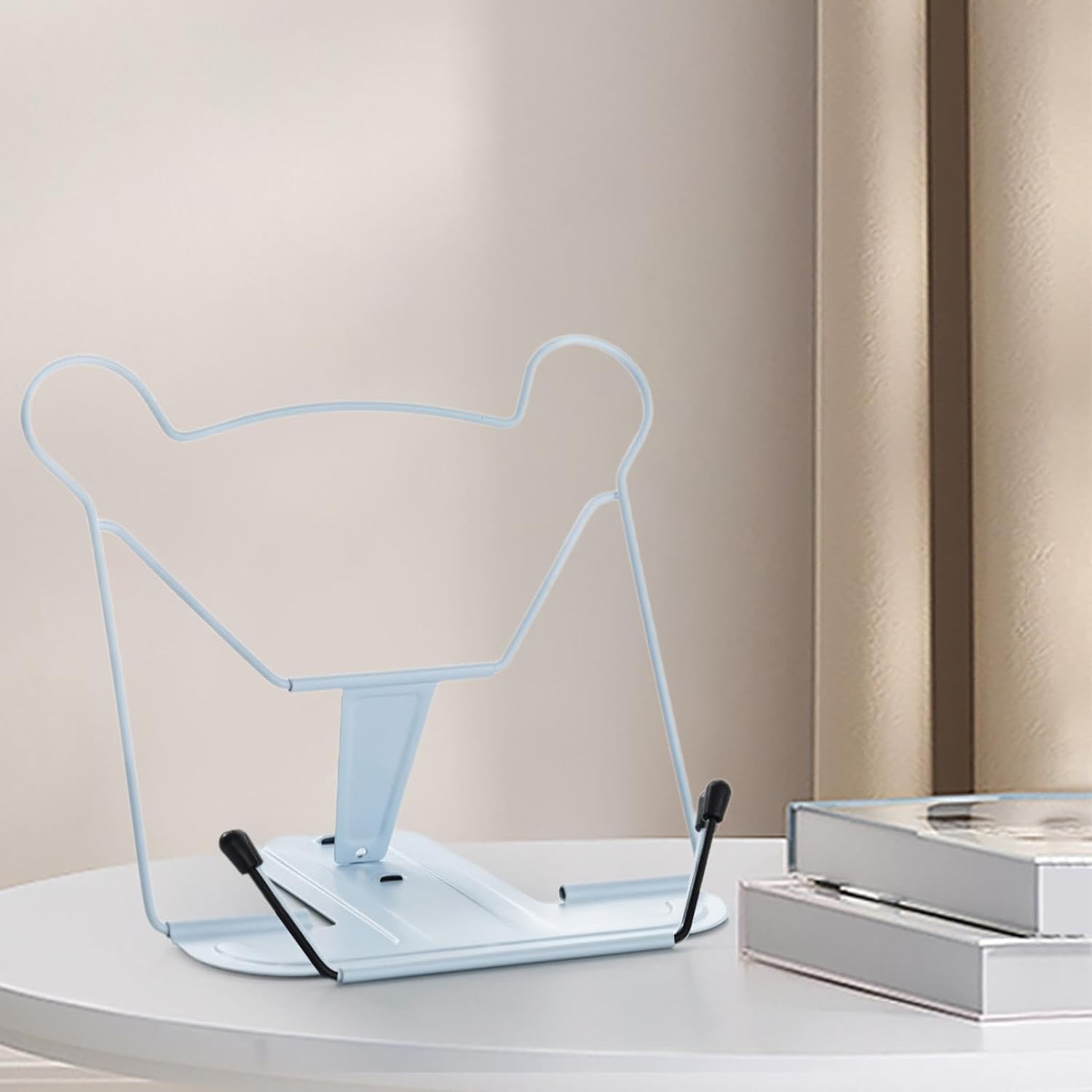 Tachiuwa Metal Book Holder for Displaying Artwork and Blue