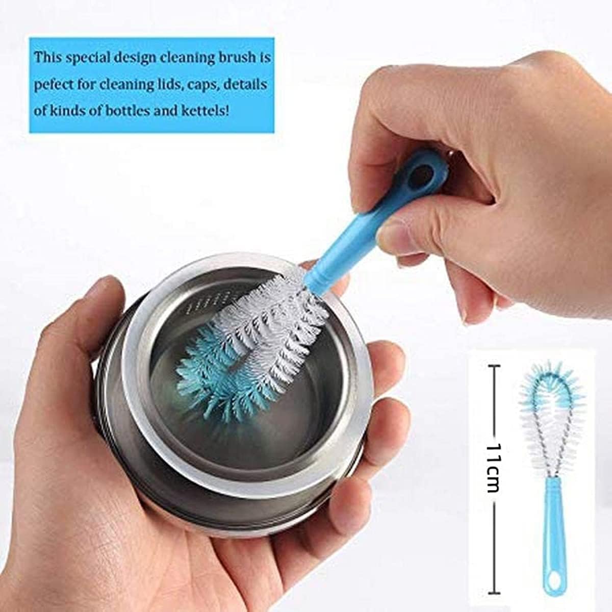 5Pcs Long Handle Cleaning Brush Set for Glassware