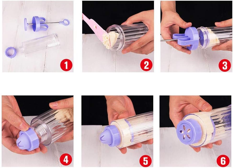 LING Cookie Press Set with 10 Discs and 8 Tips