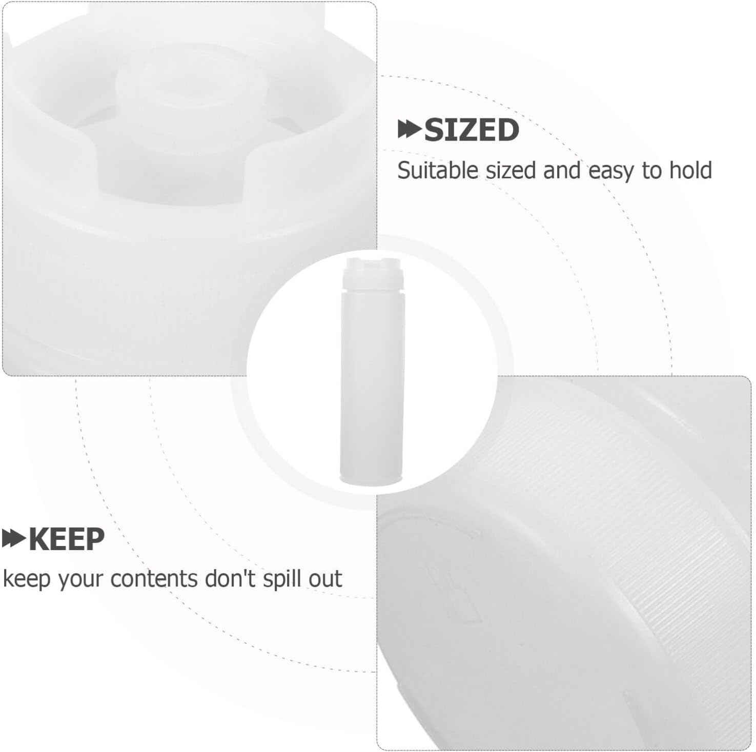 6pcs Double-Sided Squeeze Sauce Bottle Set