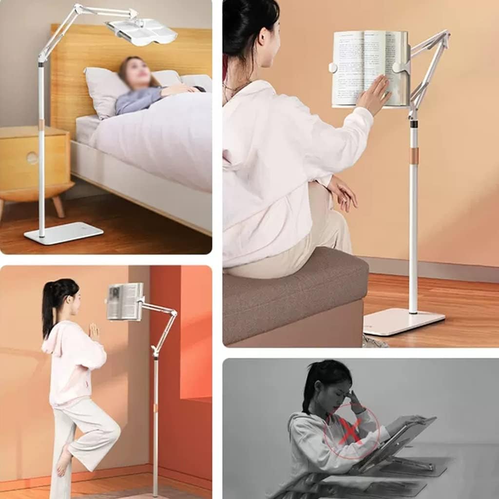 UHRLGHS Adjustable Floor Book Stand for Reading and Laptop