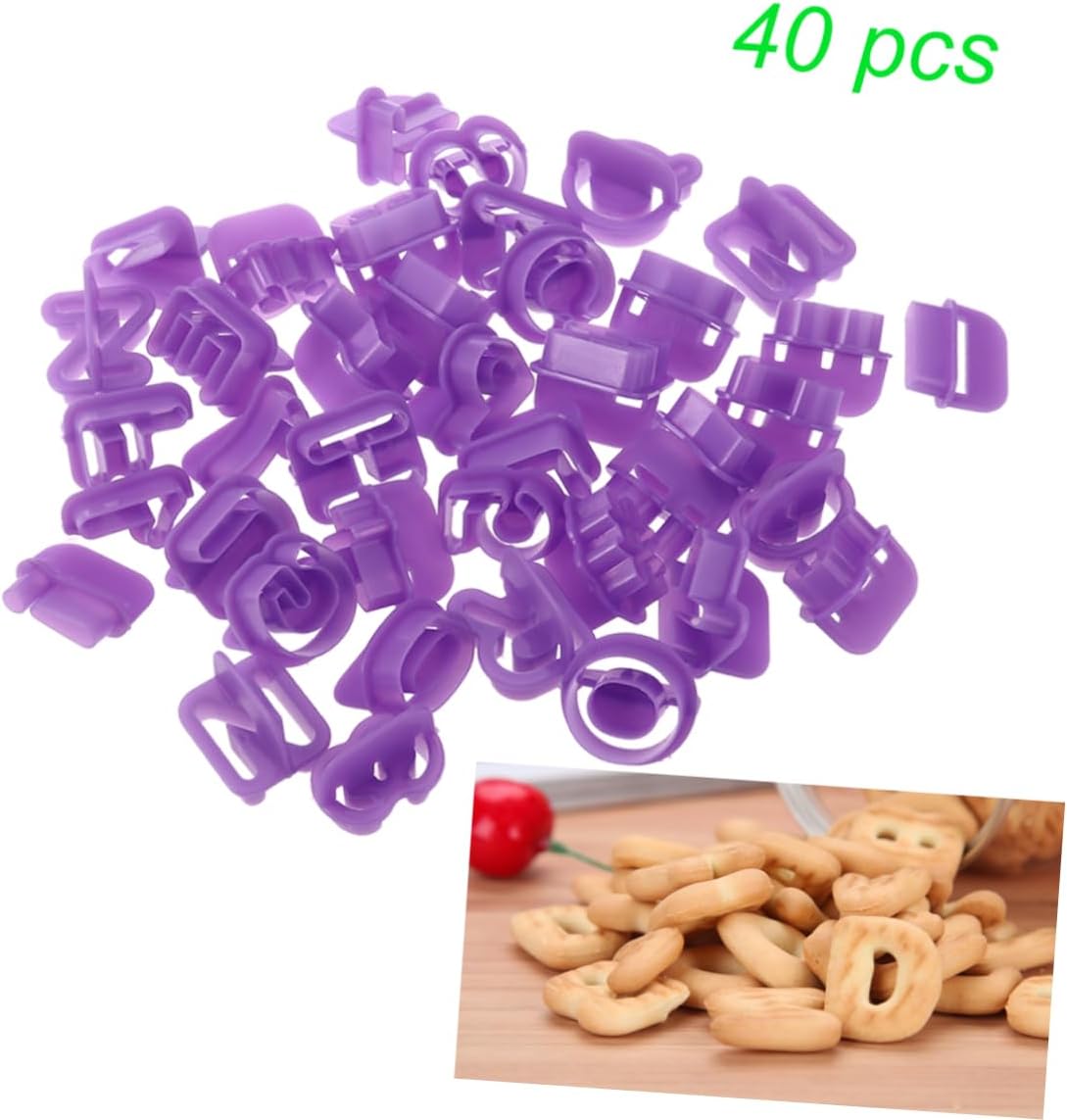 OKUMEYR 40Pcs Alphabet Number Cookie Cutters Set