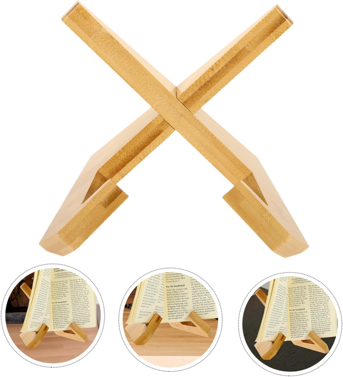 Zerodeko Wooden Recipe Stand Book Holder