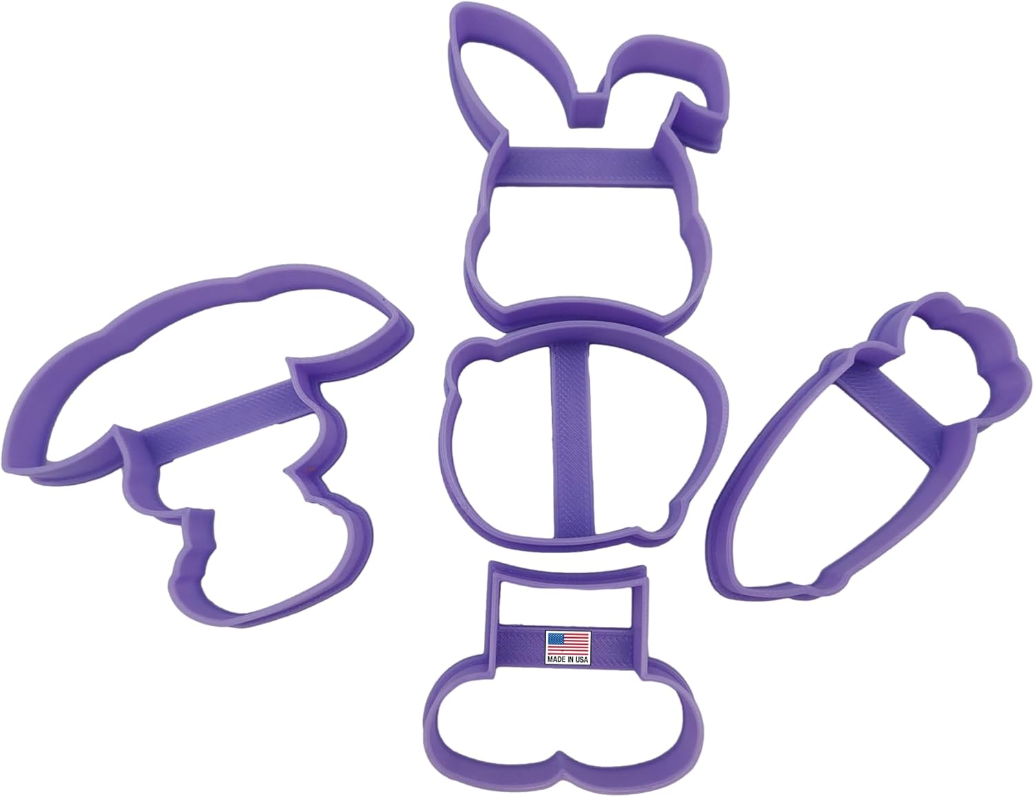 Hearts Treasure Easter Bunny Cookie Cutters 5 Pack