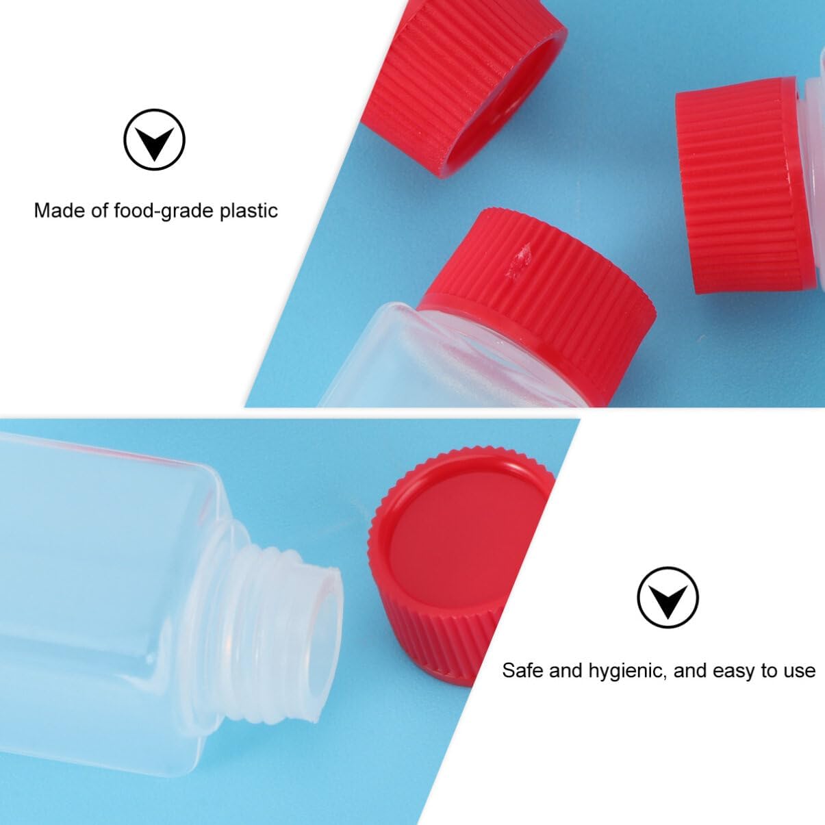 LIFKOME 100 Pcs Mini Soy Sauce Bottles Set
