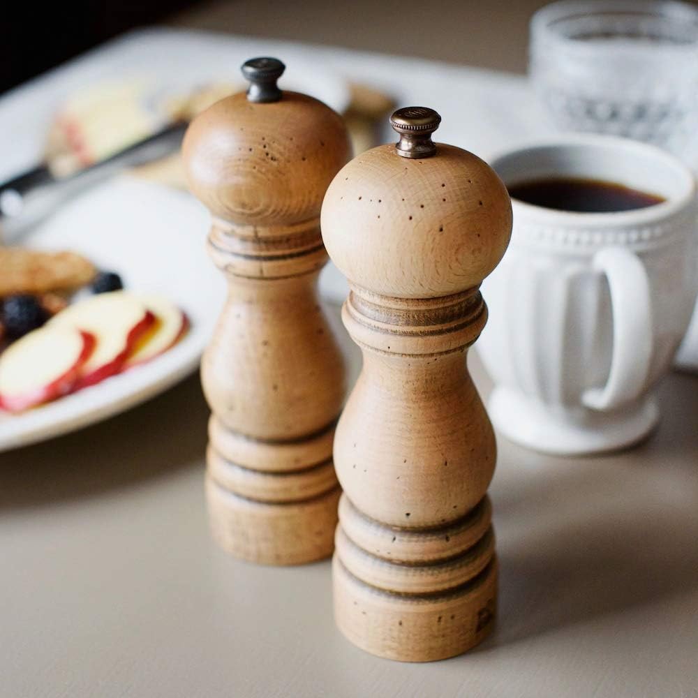 Peugeot Paris Antique Salt Pepper Mill Set 8 34