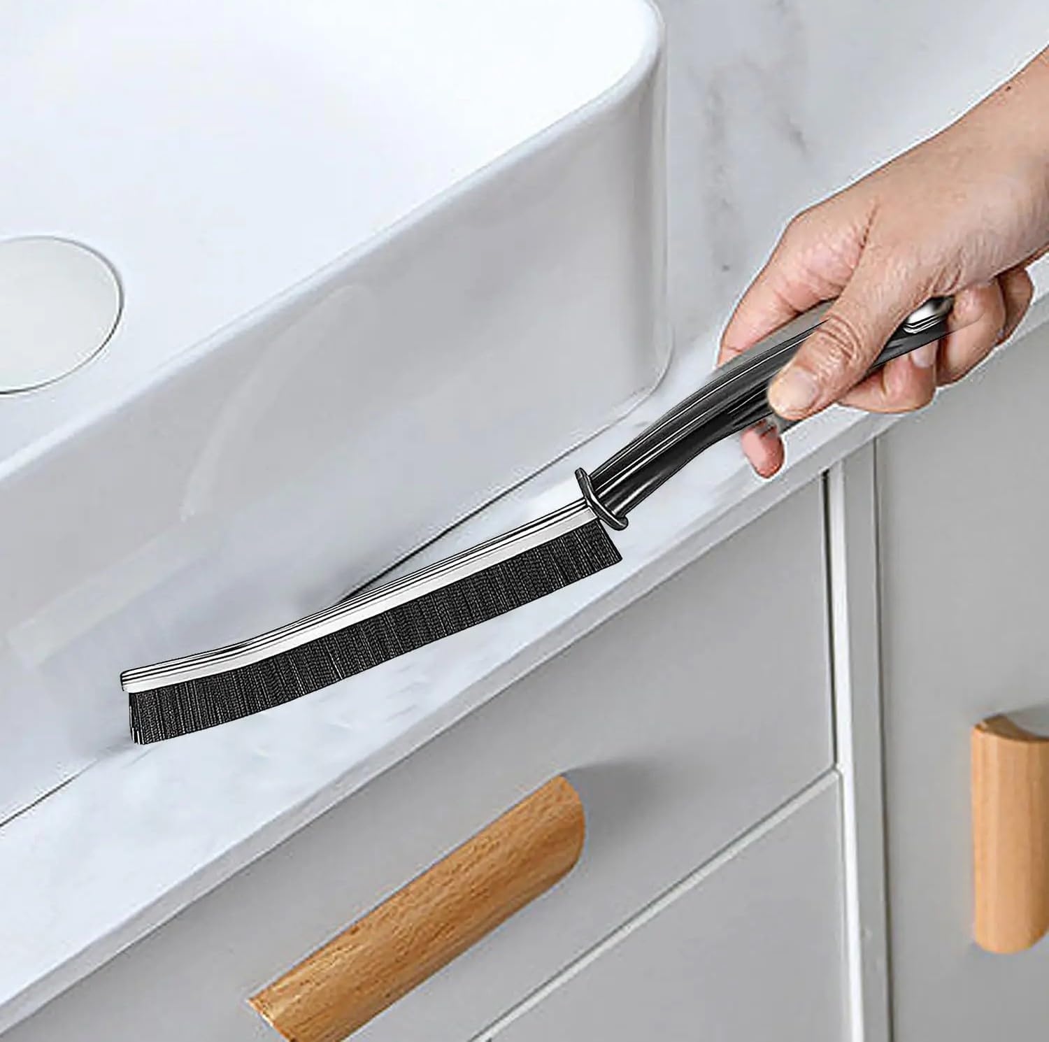 Crevice Cleaning Brush for Deep Kitchen Bathroom Cleaning